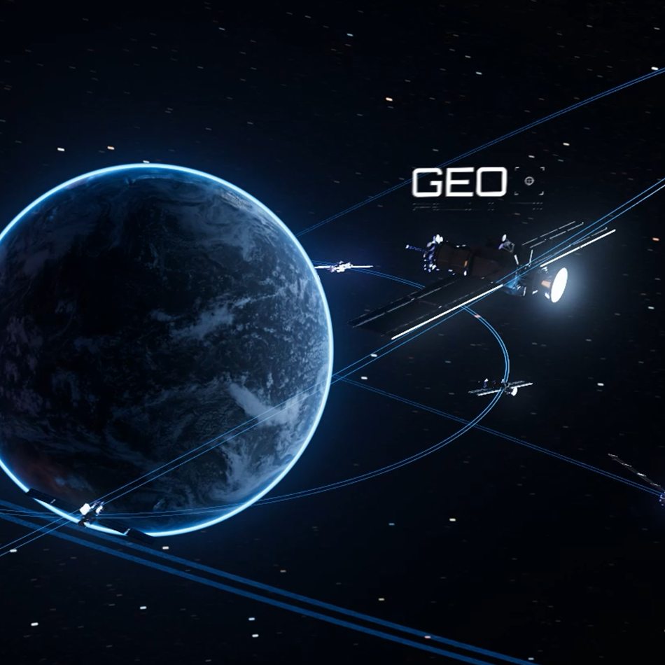 GEO Satellite in Orbit